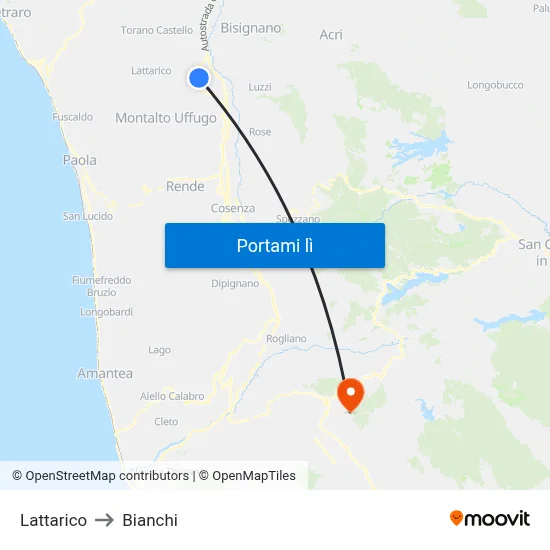 Lattarico to Bianchi map