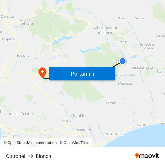 Cotronei to Bianchi map