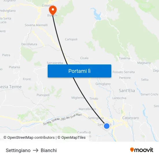 Settingiano to Bianchi map