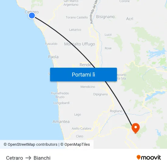 Cetraro to Bianchi map