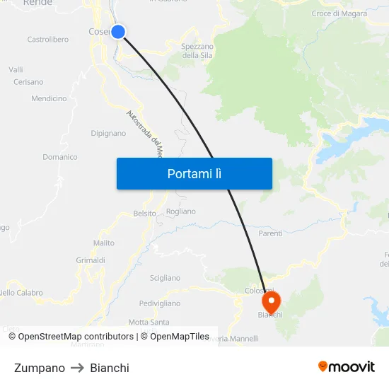 Zumpano to Bianchi map