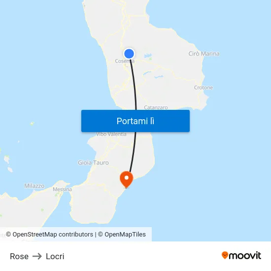 Rose to Locri map