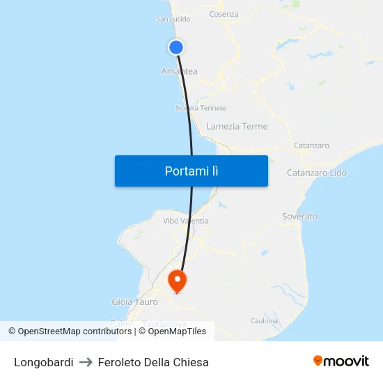 Longobardi to Feroleto Della Chiesa map