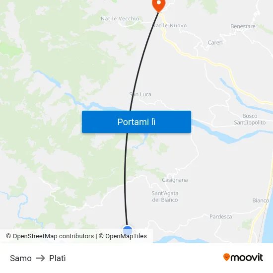 Samo to Platì map