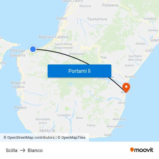 Scilla to Bianco map