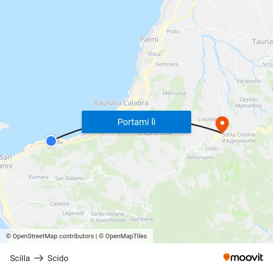 Scilla to Scido map