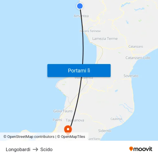 Longobardi to Scido map