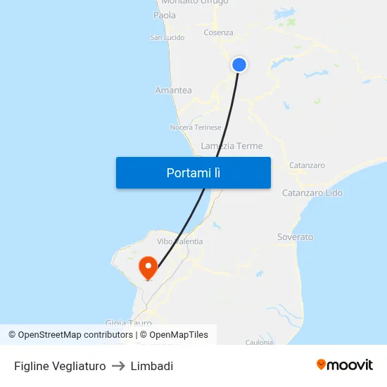 Figline Vegliaturo to Limbadi map