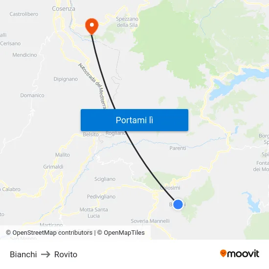 Bianchi to Rovito map