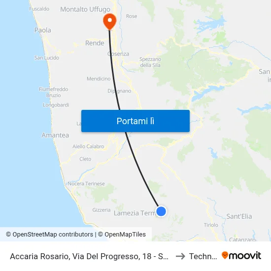 Accaria Rosario, Via Del Progresso, 18 - Serrastretta to Technest map