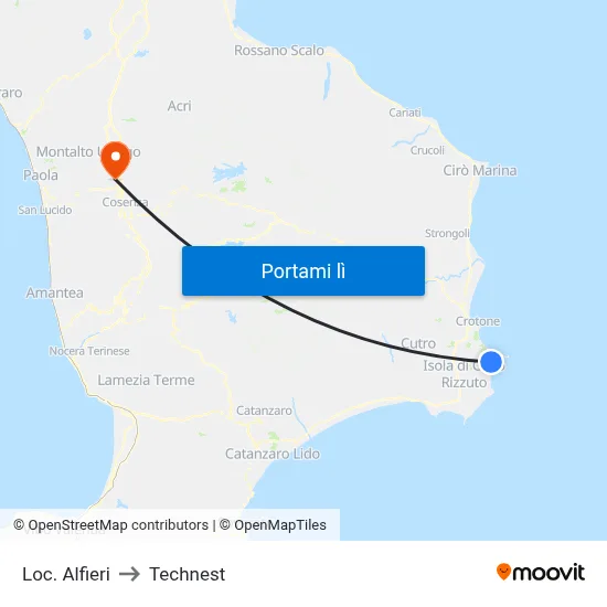 Loc. Alfieri to Technest map