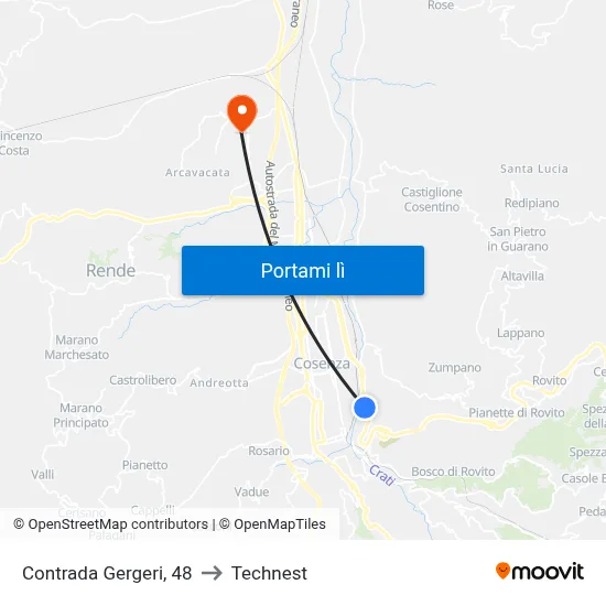 Contrada Gergeri, 48 to Technest map