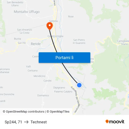 Sp244, 71 to Technest map