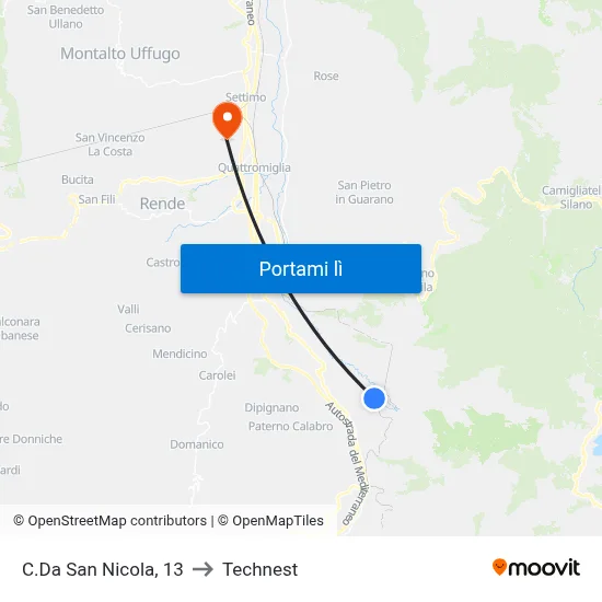 C.Da San Nicola, 13 to Technest map