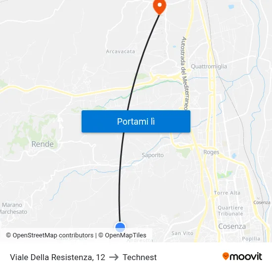 Viale Della Resistenza, 12 to Technest map