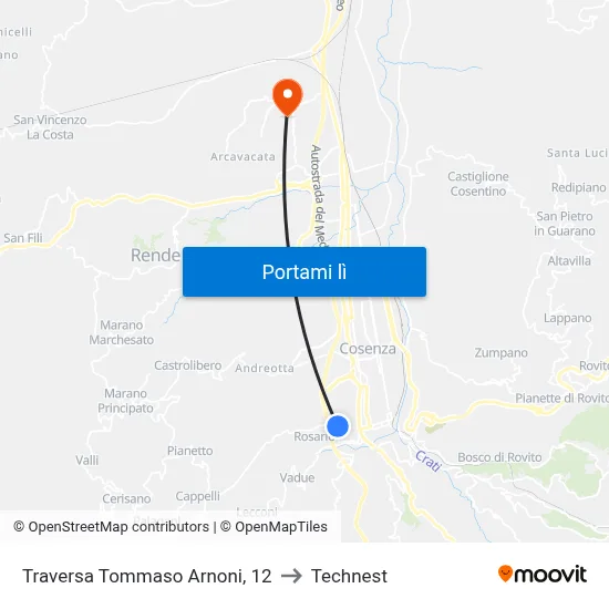 Traversa Tommaso Arnoni, 12 to Technest map