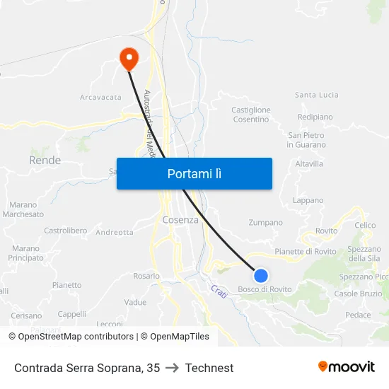 Contrada Serra Soprana, 35 to Technest map