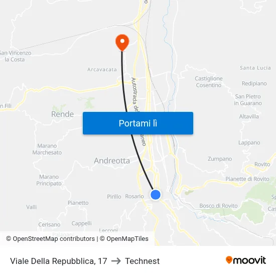 Viale Della Repubblica, 17 to Technest map