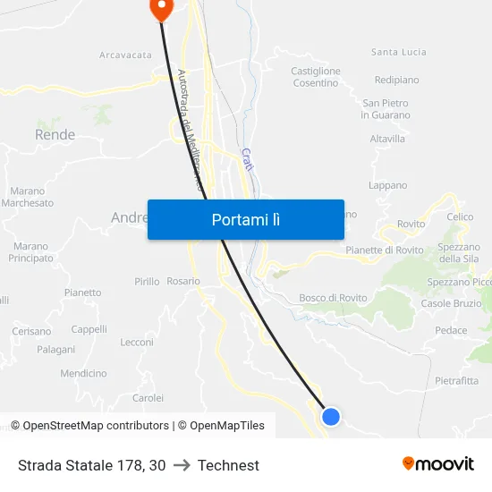 Strada Statale 178, 30 to Technest map
