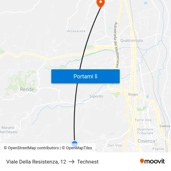 Viale Della Resistenza, 12 to Technest map