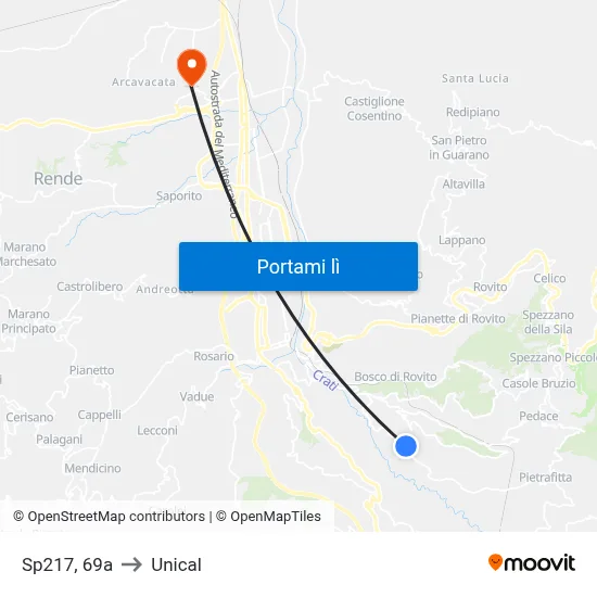 Sp217, 69a to Unical map