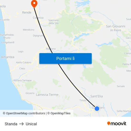 Standa to Unical map