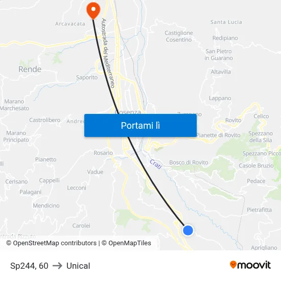 Sp244, 60 to Unical map