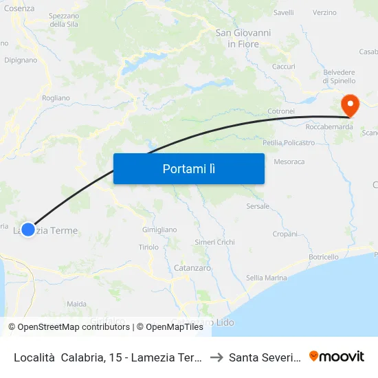 Località  Calabria, 15 - Lamezia Terme to Santa Severina map