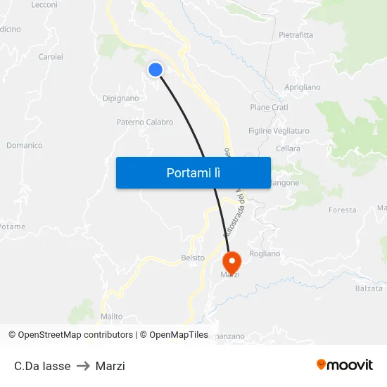 C.Da Iasse to Marzi map
