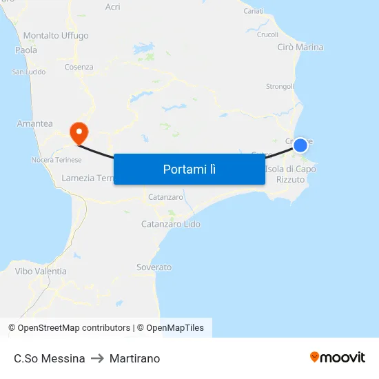 C.So Messina to Martirano map