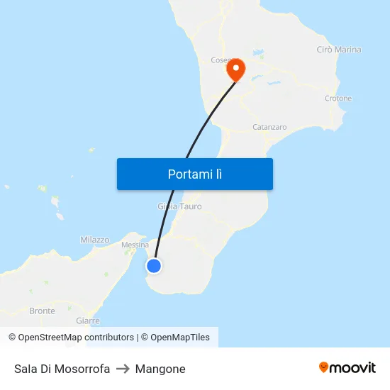 Sala Di Mosorrofa to Mangone map