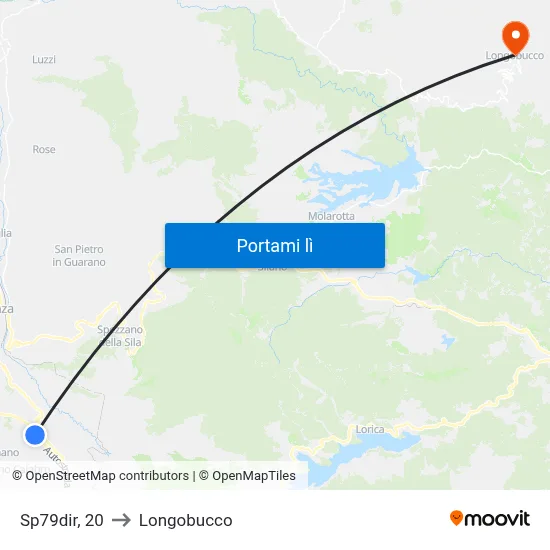 Sp79dir, 20 to Longobucco map