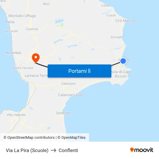 Via La Pira (Scuole) to Conflenti map