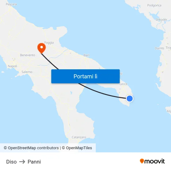 Diso to Panni map