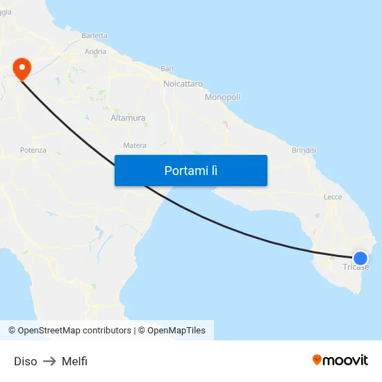 Diso to Melfi map