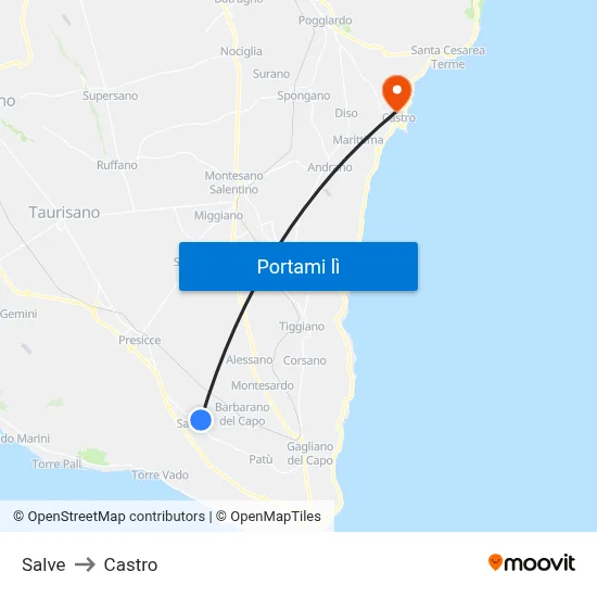 Salve to Castro map