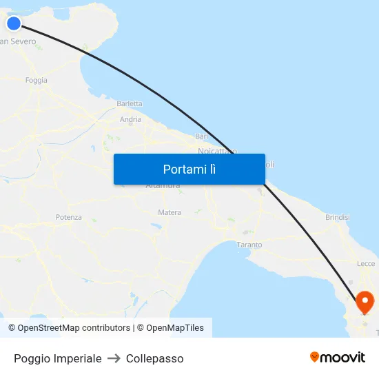 Poggio Imperiale to Collepasso map