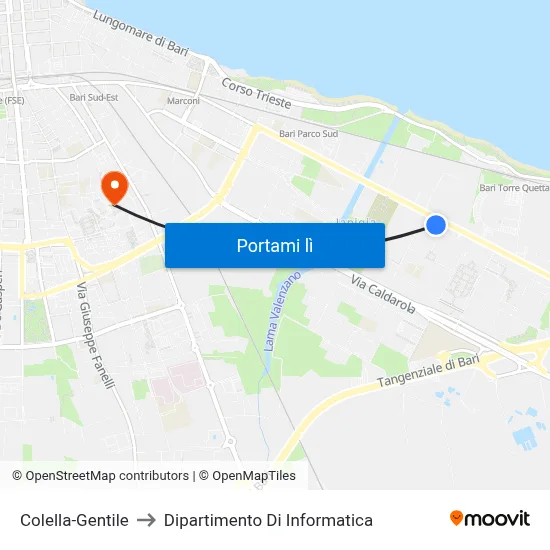 Colella-Gentile to Dipartimento Di Informatica map