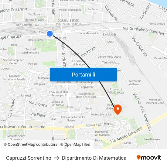 Capruzzi-Sorrentino to Dipartimento Di Matematica map