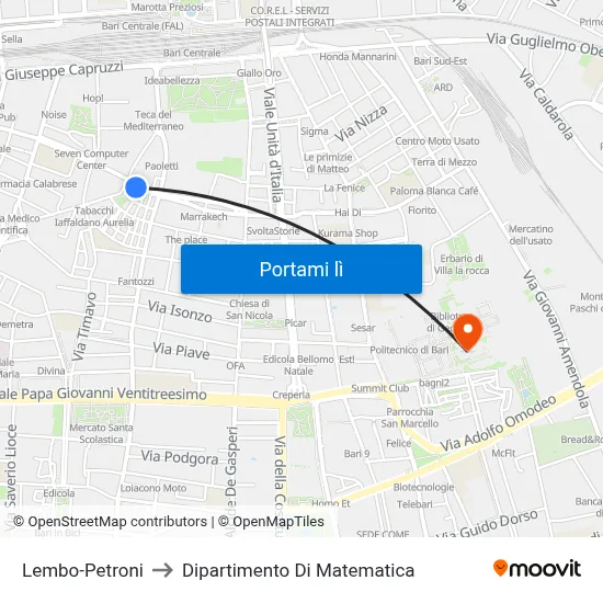 Lembo-Petroni to Dipartimento Di Matematica map