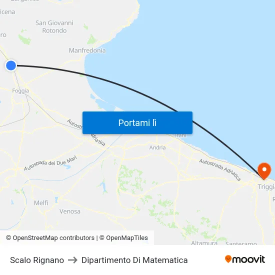 Scalo Rignano to Dipartimento Di Matematica map