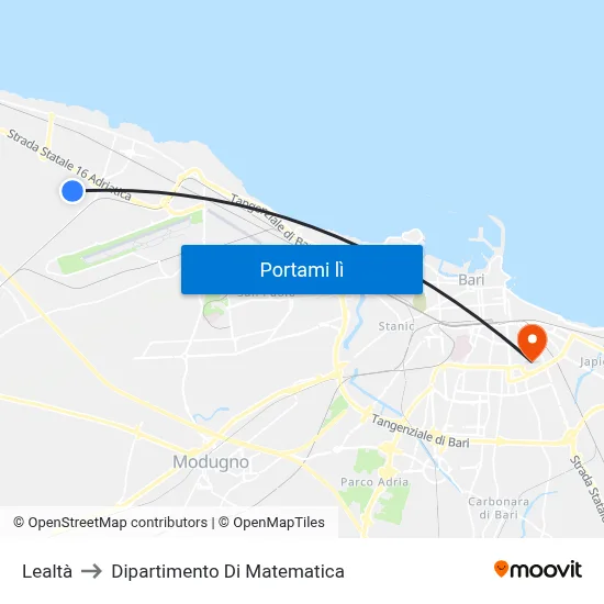 Lealtà to Dipartimento Di Matematica map