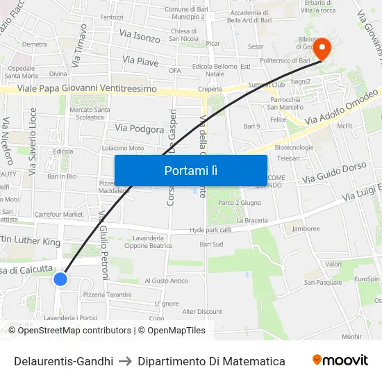 Delaurentis-Gandhi to Dipartimento Di Matematica map