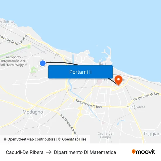Cacudi-De Ribera to Dipartimento Di Matematica map