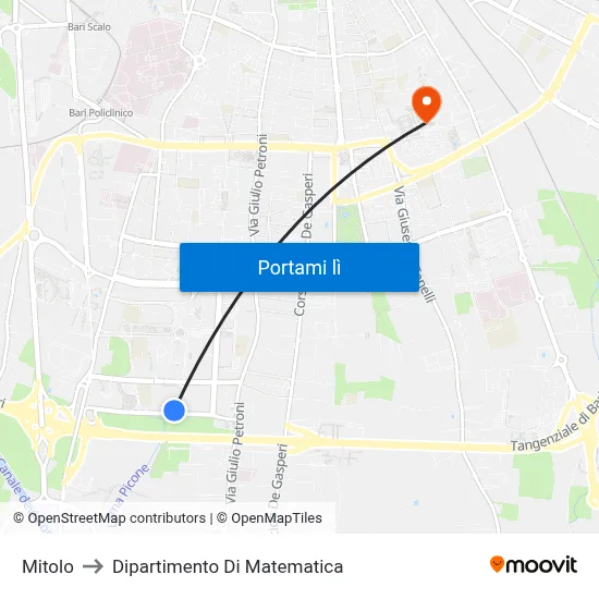 Mitolo to Dipartimento Di Matematica map