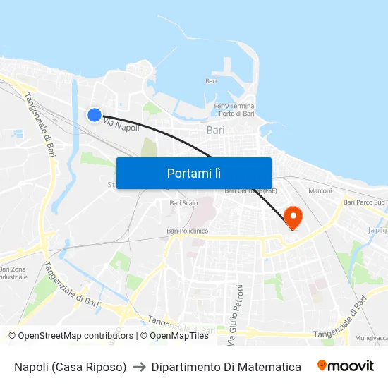 Napoli (Casa Riposo) to Dipartimento Di Matematica map