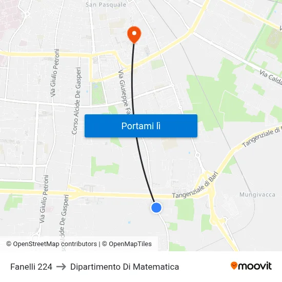 Fanelli 224 to Dipartimento Di Matematica map