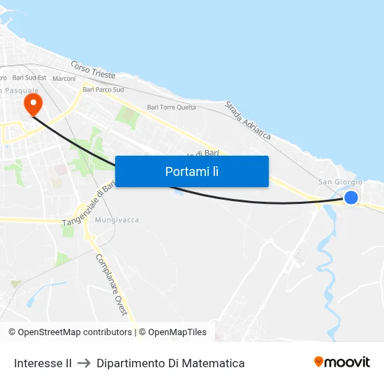 Interesse II to Dipartimento Di Matematica map