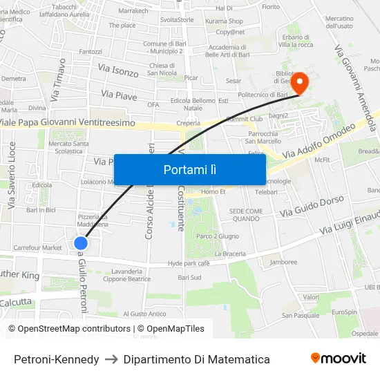 Petroni-Kennedy to Dipartimento Di Matematica map