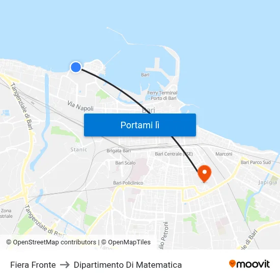 Fiera Fronte to Dipartimento Di Matematica map